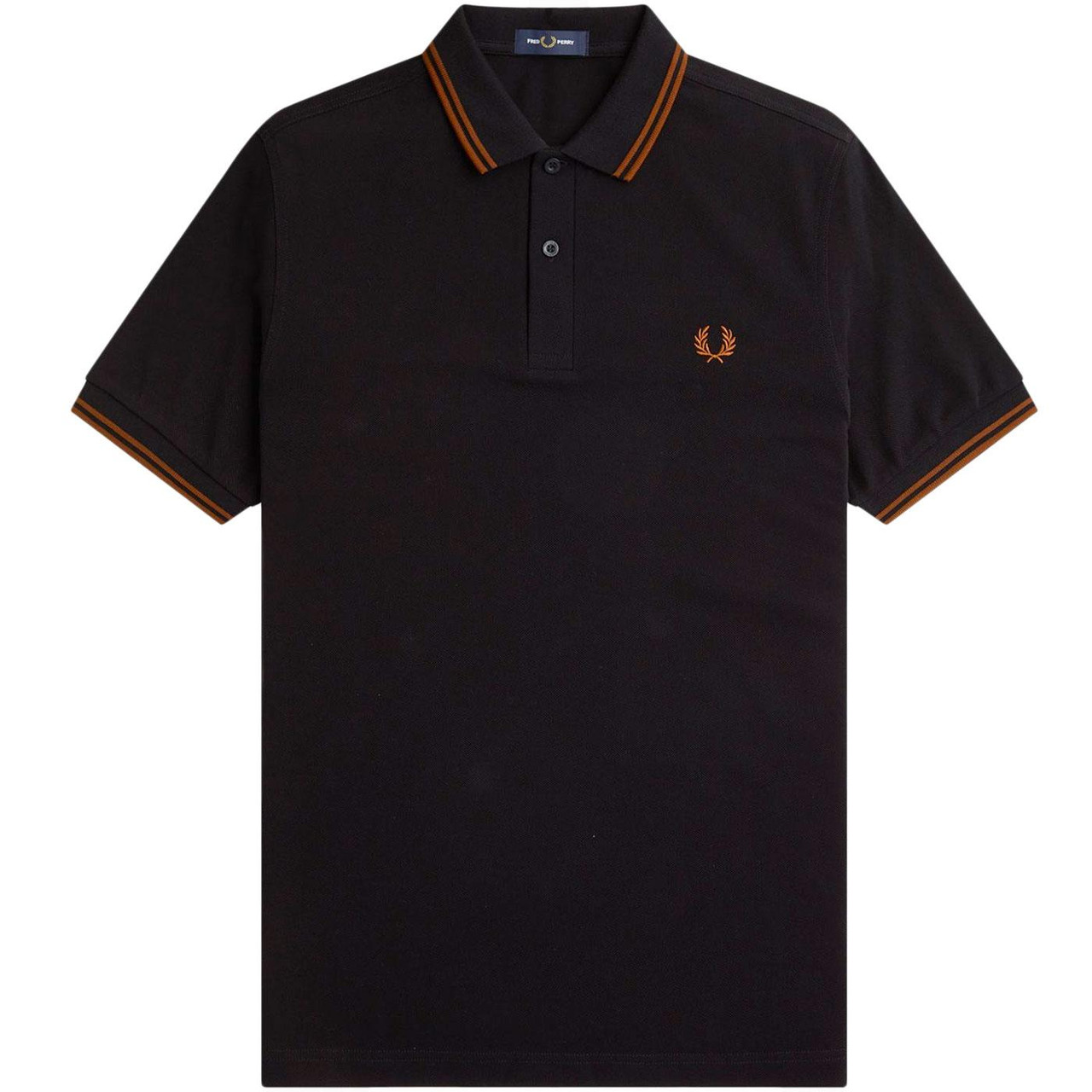 FRED PERRY M3600 Mod Twin Tipped Polo Shirt B/WB FRED PERRY M3600 Mod Twin Tipped Polo Shirt B/WB