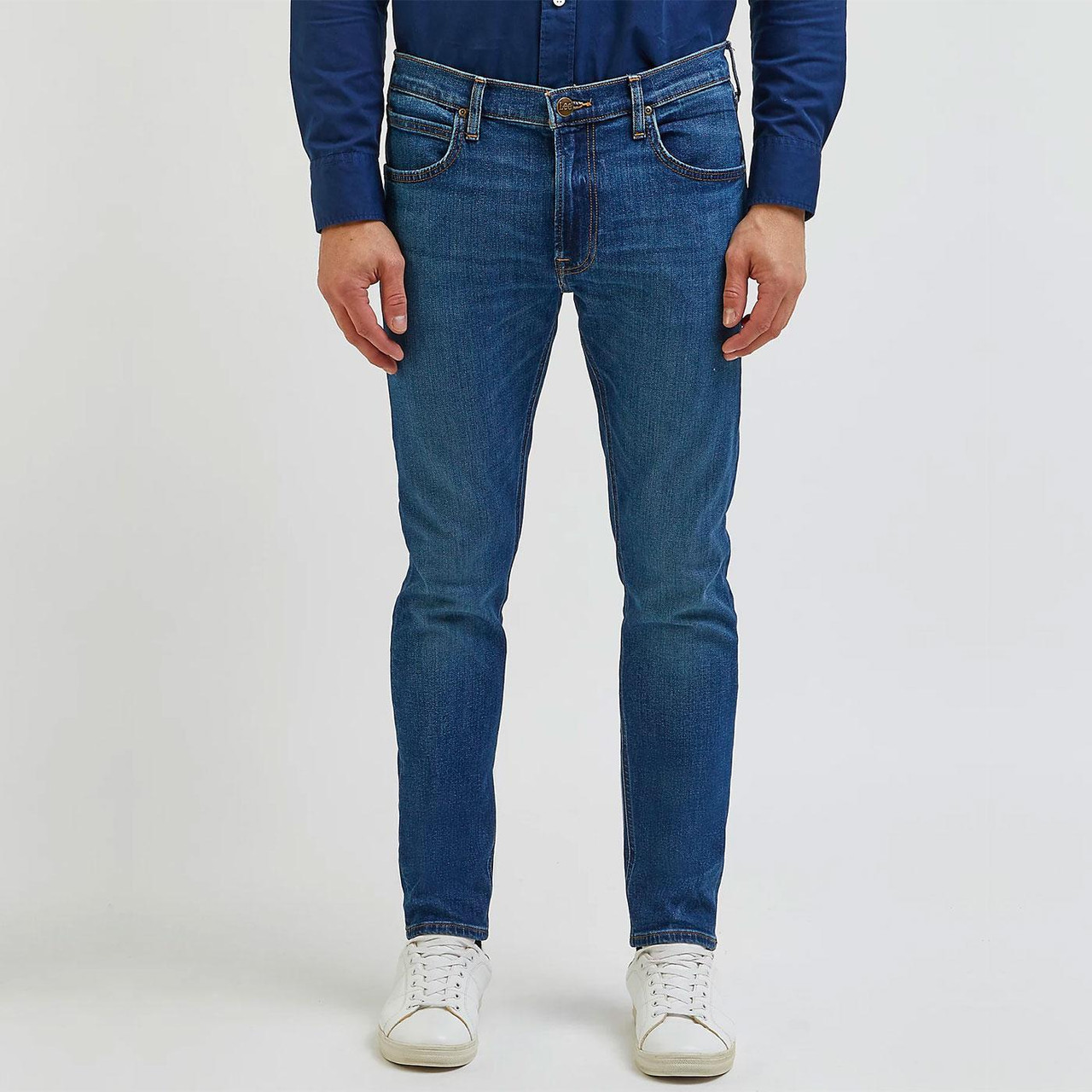 Lee Retro Luke Slim Tapered Jeans Peace Train