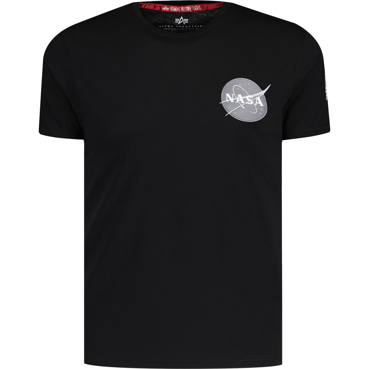 送料込★ALPHA INDUSTRIES★Tシャツ Space Shuttle Tシャツ alphaind-shuttle-tshirt-black-