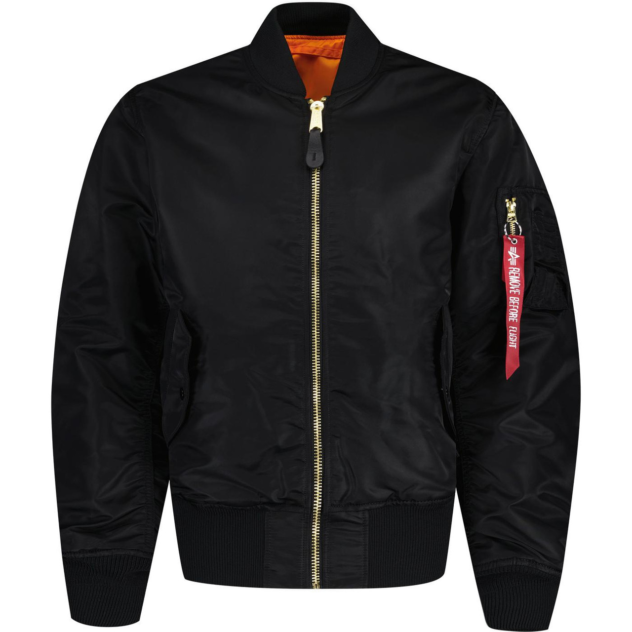 ジャケット・アウター R ATTACHMENT MA-1 jacket Black 1 Alpha Industries Original MA-1 Bomber Jacket Black