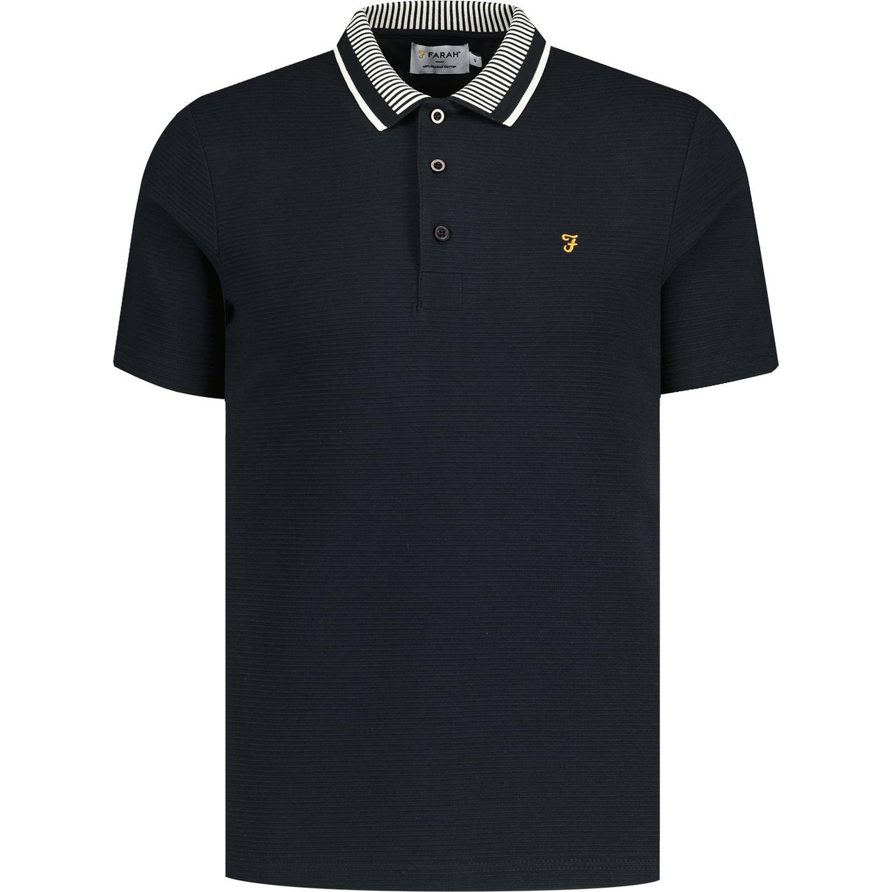 Levy Farah Retro Mod Ottoman Rib Polo Shirt (TN)