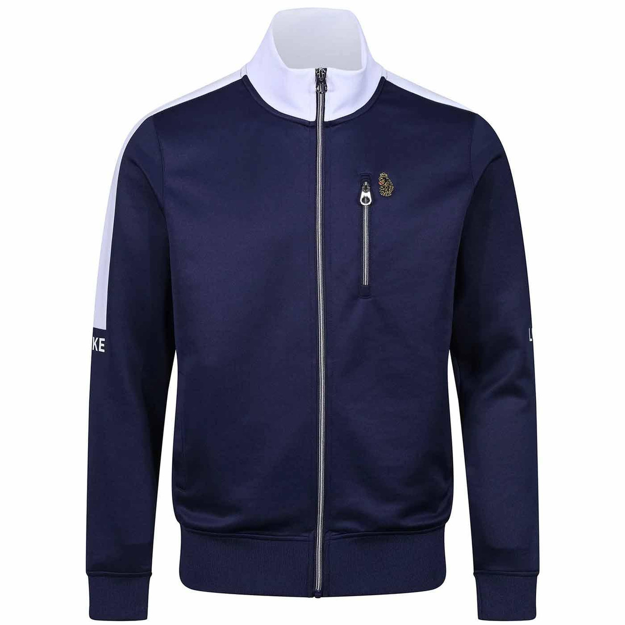 Manchester Luke Sport Retro 80s Zip Track Top N/W