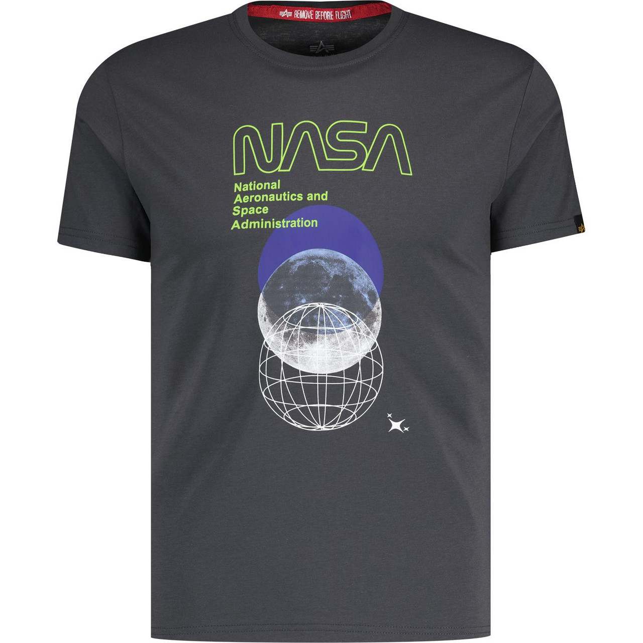送料込★ALPHA INDUSTRIES★Tシャツ NASA Retro Tシャツ Alpha Industries Retro NASA Orbit Tee Vintage Grey
