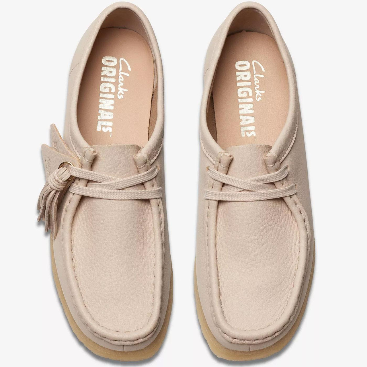 Clarks Wallabee ベージュ 24cm Clarks Originals Beige Wallabee Weave Loafers Clarks Originals