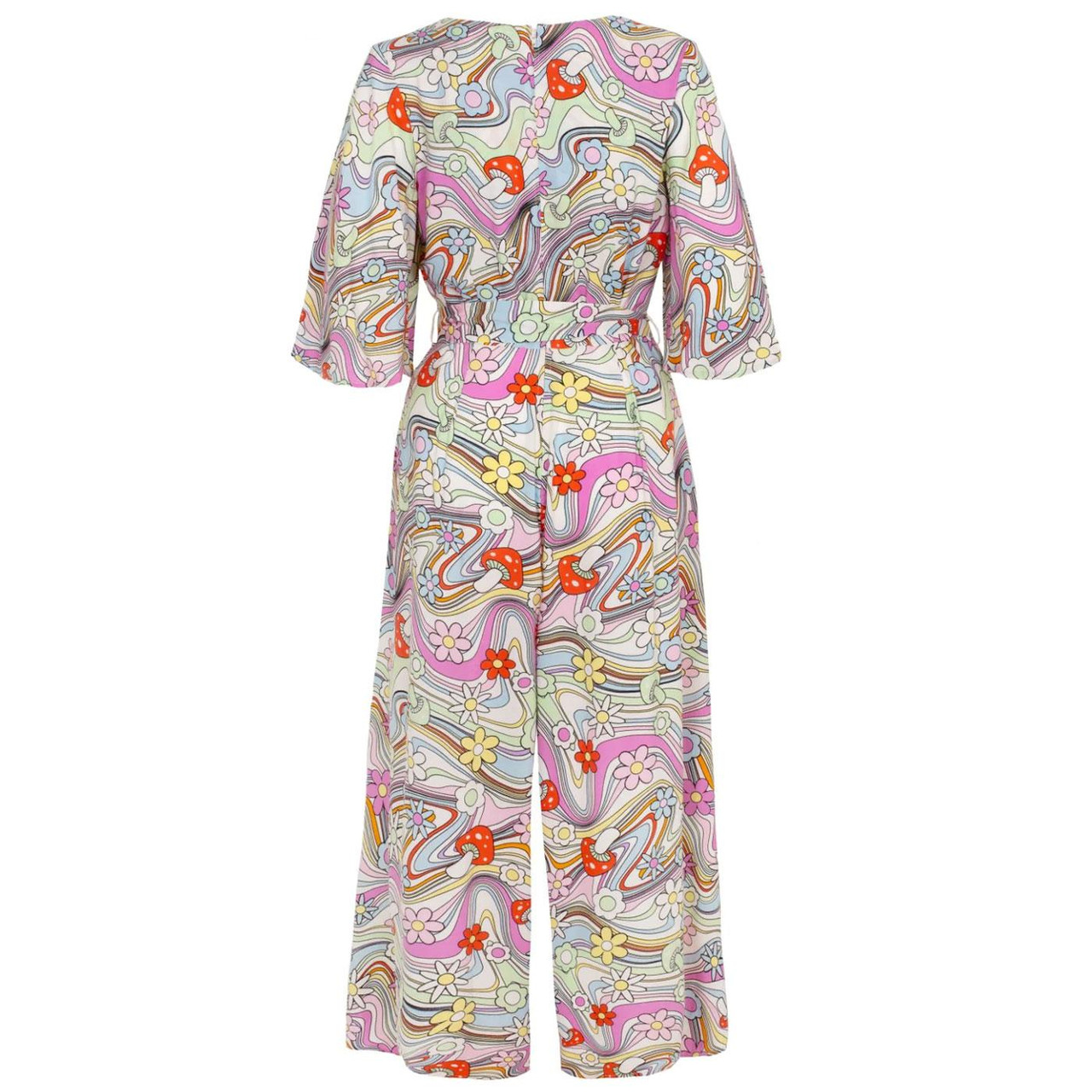 Happy Daze HELL BUNNY Retro 60s Cropped Jumpsuit