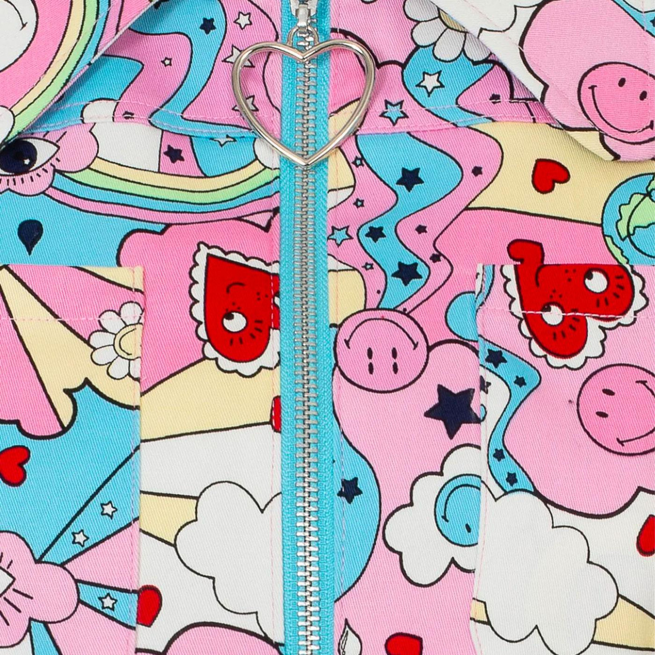 Hell Bunny x Smiley® Loulou Retro Cropped Jacket