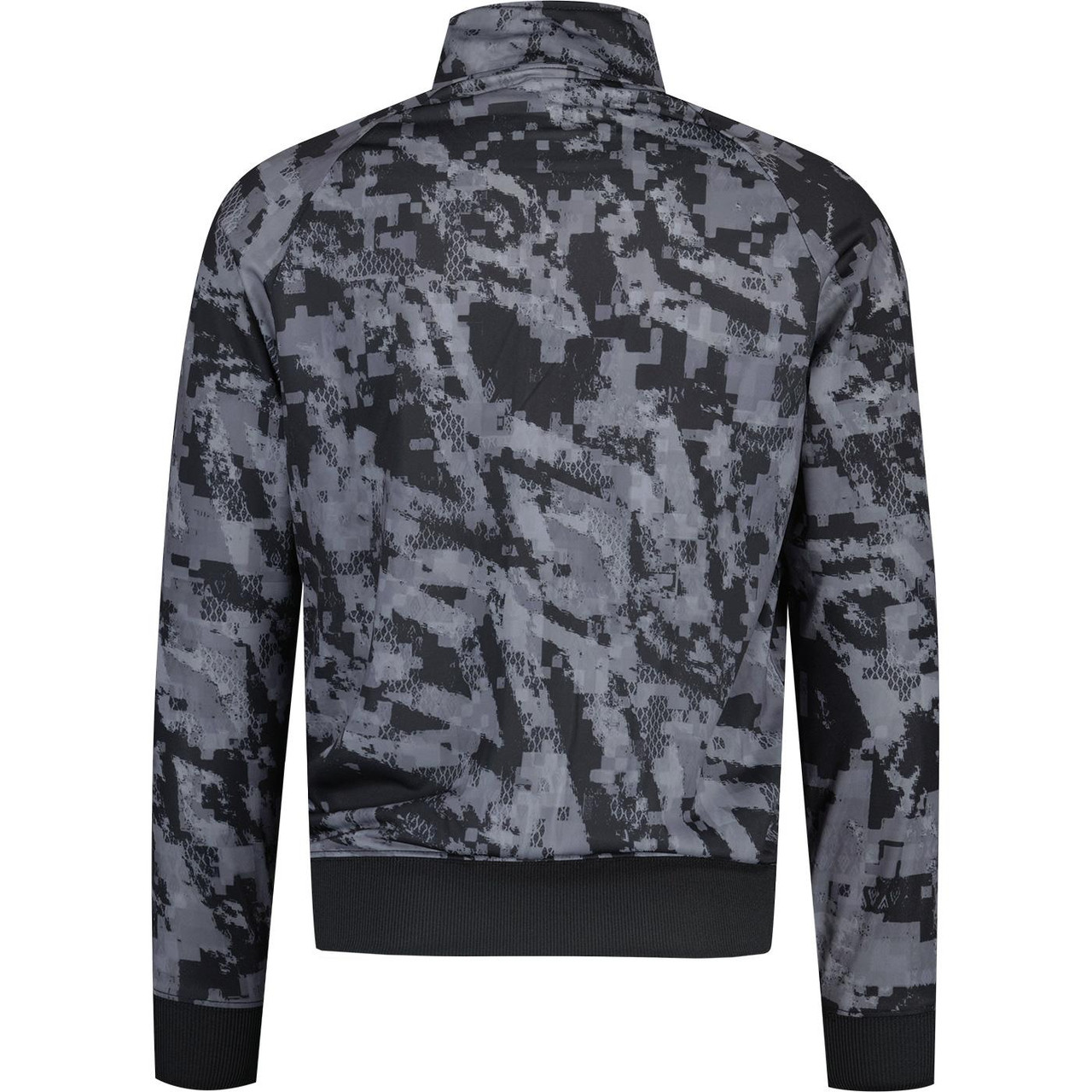 Umbro Black Camo 80s Funnel Neck Taped Track Top