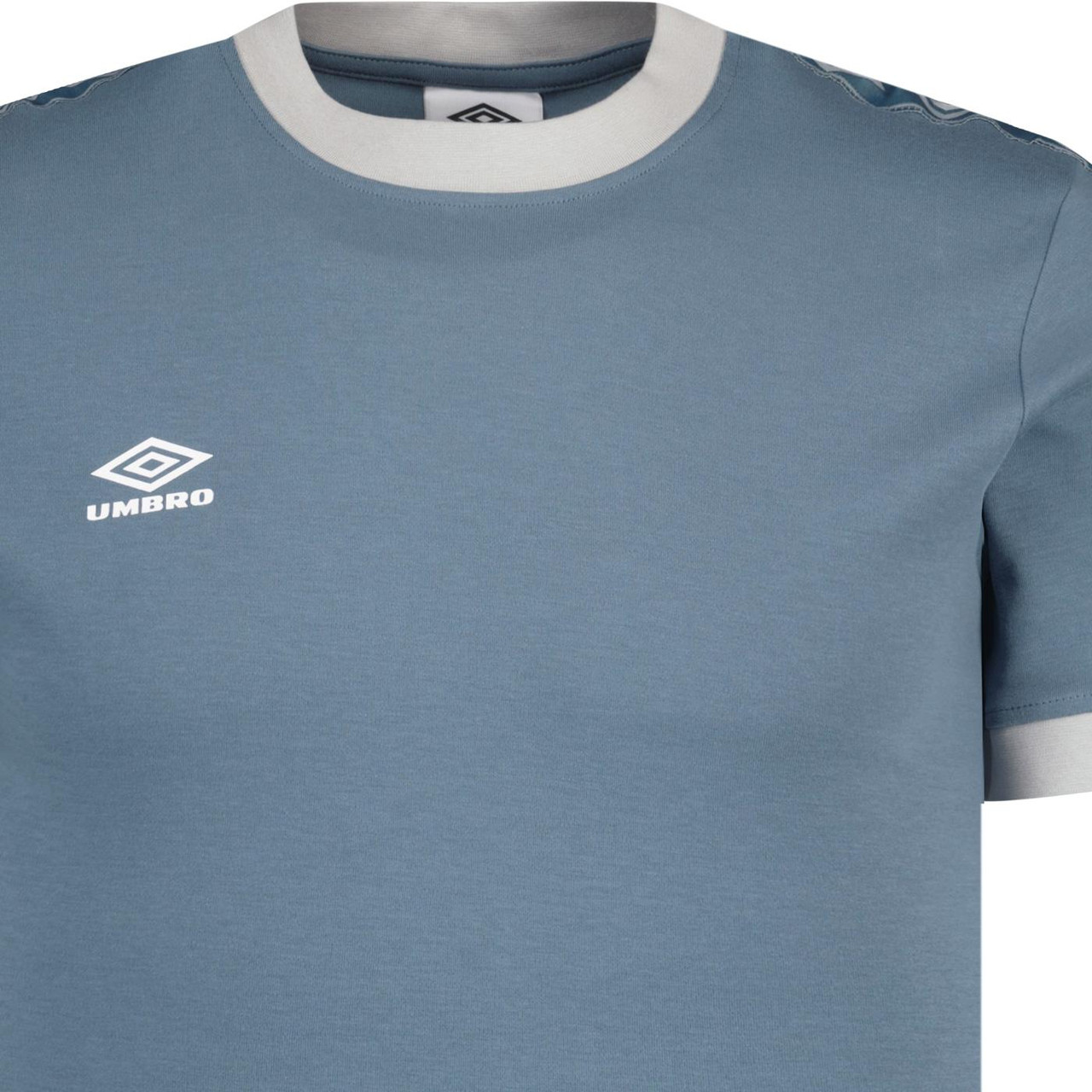 Umbro Men's Retro Sports Taped Ringer T-shirt (BM)