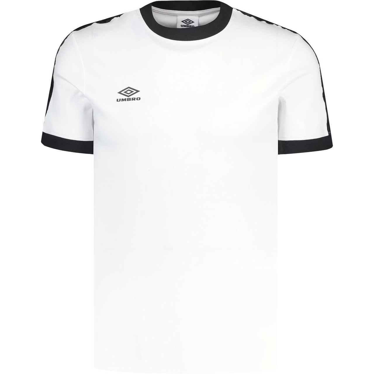 Umbro Men's Retro Sports Taped Ringer T-shirt (BW)