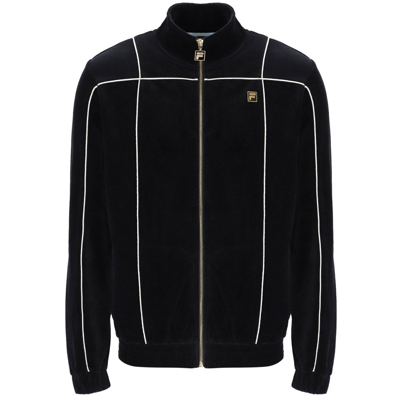 Nichols Fila Gold Spiral Piping Velour Track Top B