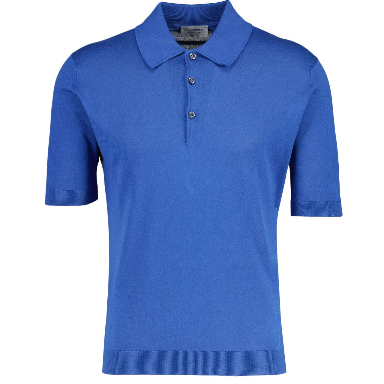 Isis JOHN SMEDLEY Mod Knitted Polo Shirt Pacific1