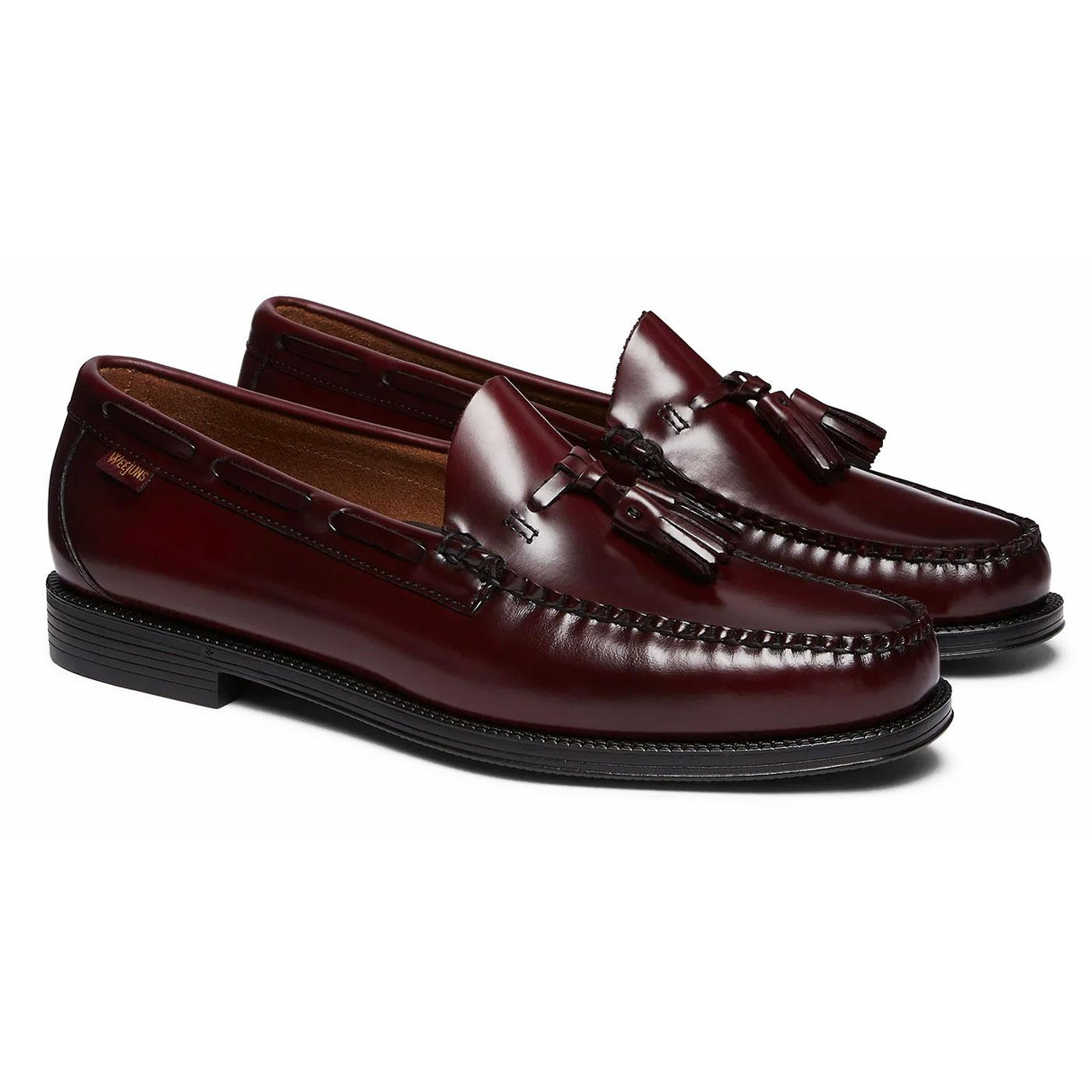 GH Bass Larkin Easy Weejun Moccasin Tassel Loafers in Wine