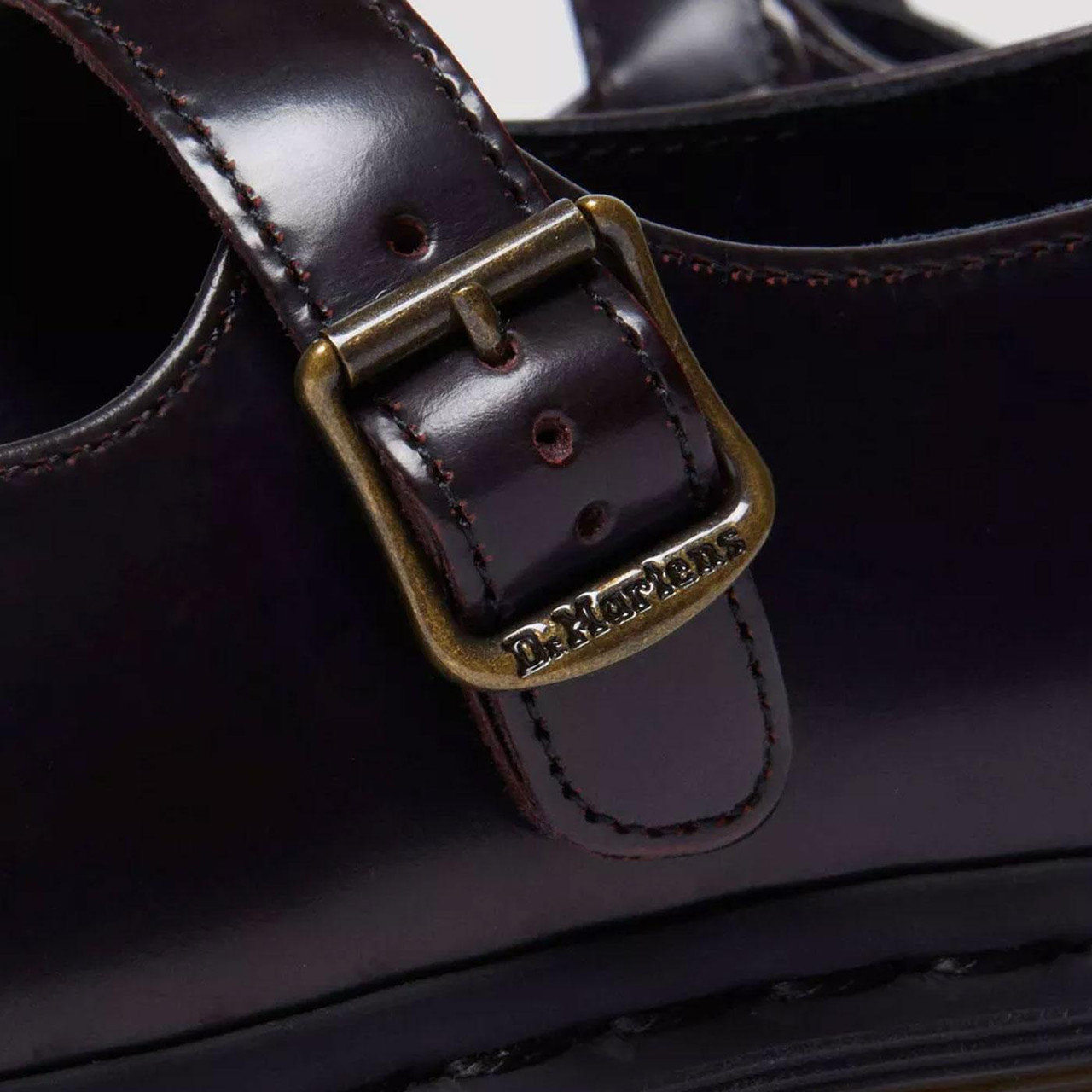 Elphie Dr Martens Mary-Jane Leather Buckle Shoes C