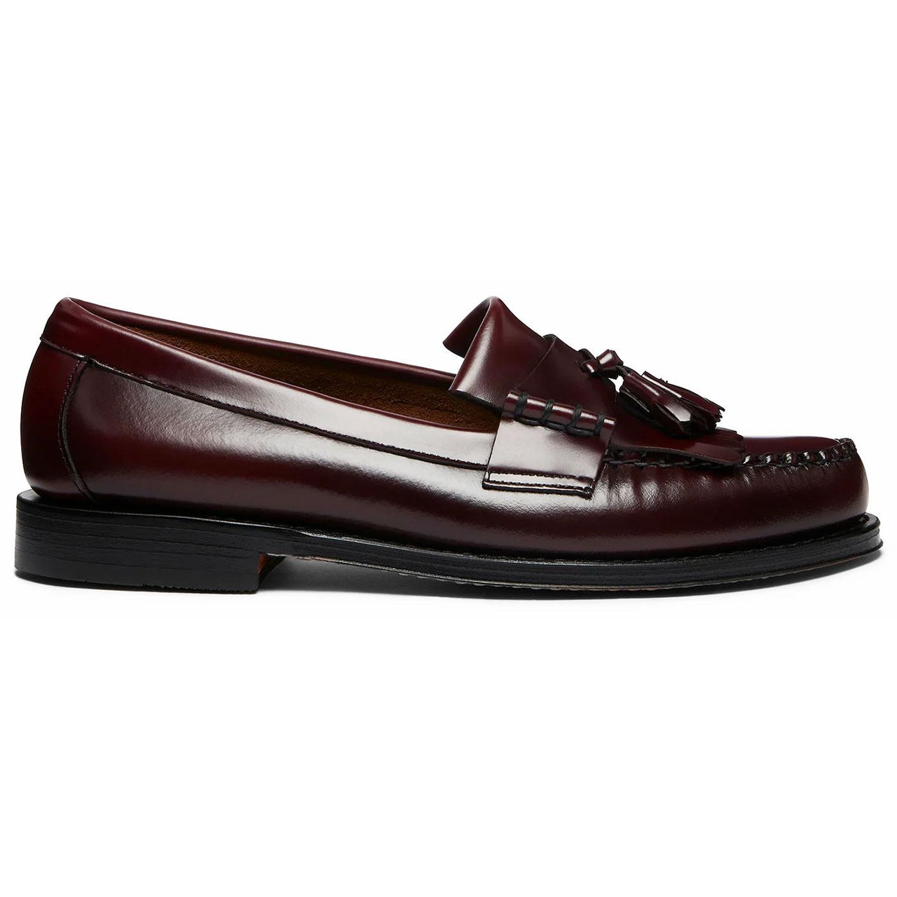 Bass Padded Burgundy Leather Grammer Tassle Kiltie Loafers Slip On Dress Shoes G.H. Bass Weejun Layton II Moc Kiltie Tassel Loafers - Wine  main image 2