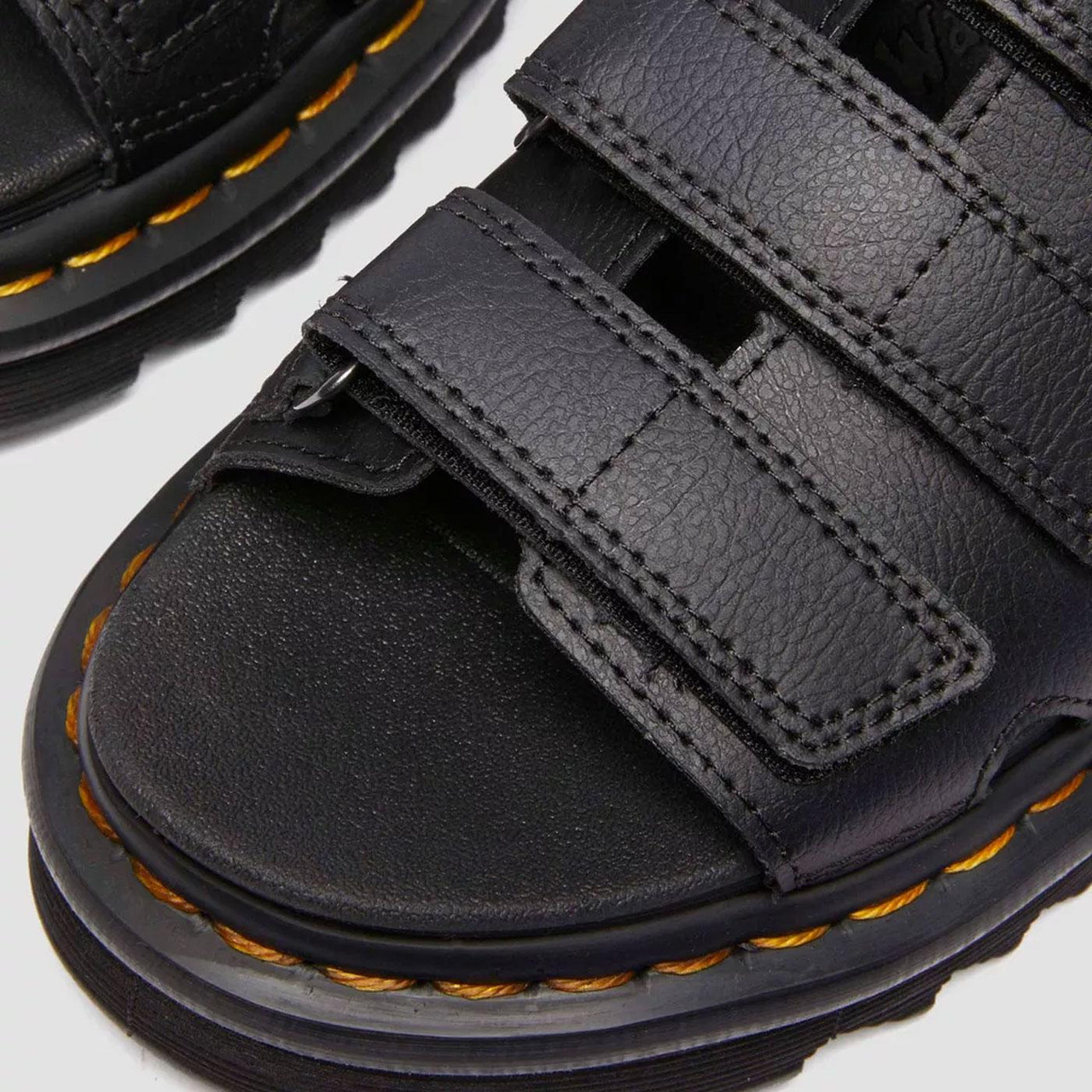 Raine Slide Dr Martens Black Athena Leather Sandal