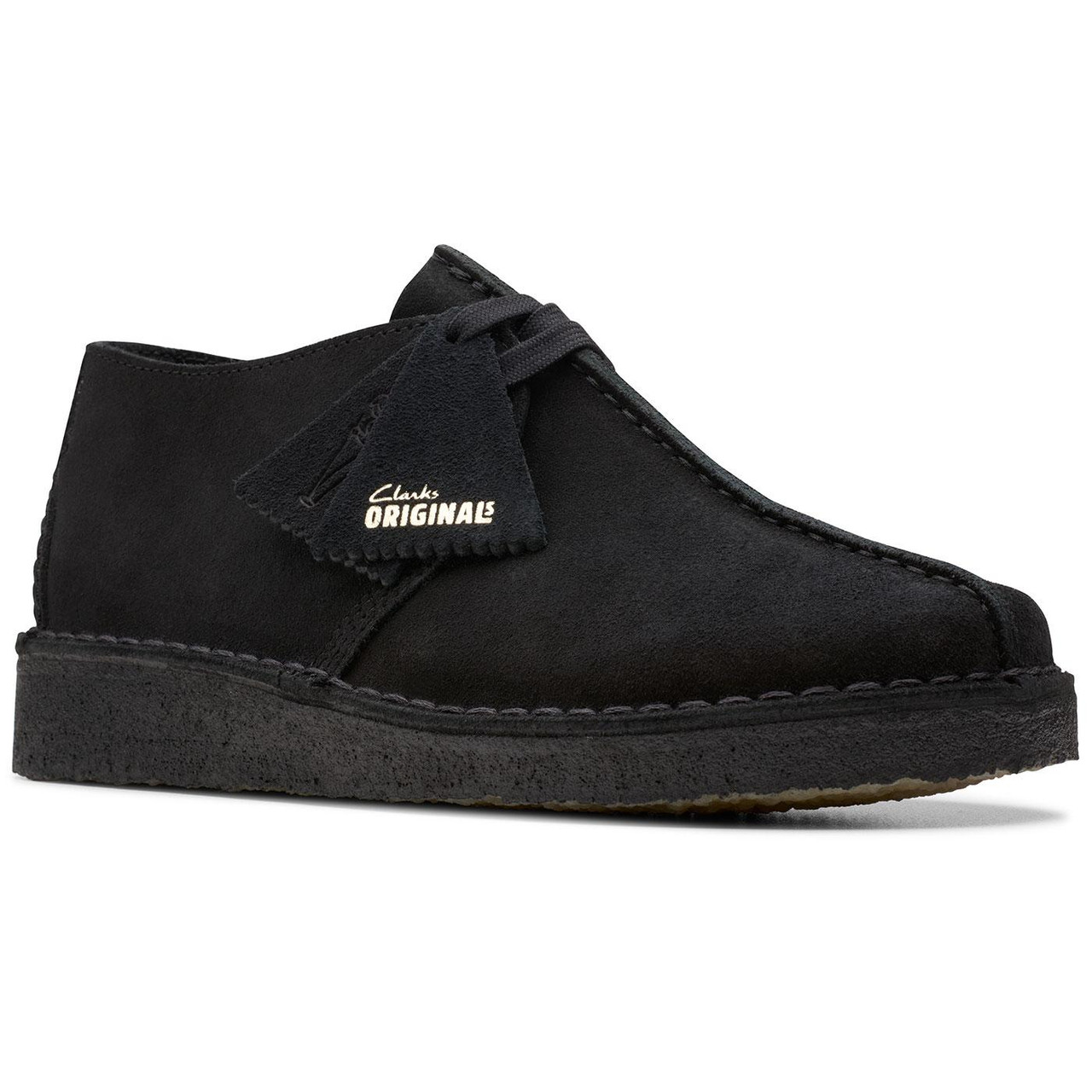 Desert Trek Clarks Originals Black Suede Shoes