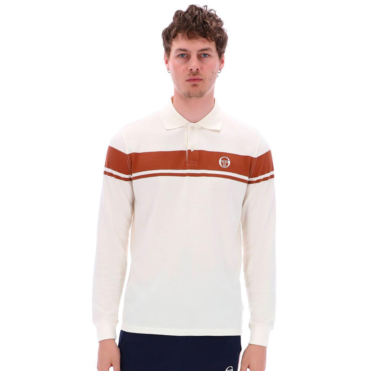 Young Line Sergio Tacchini 80s L/S Polo Shirt G/MB