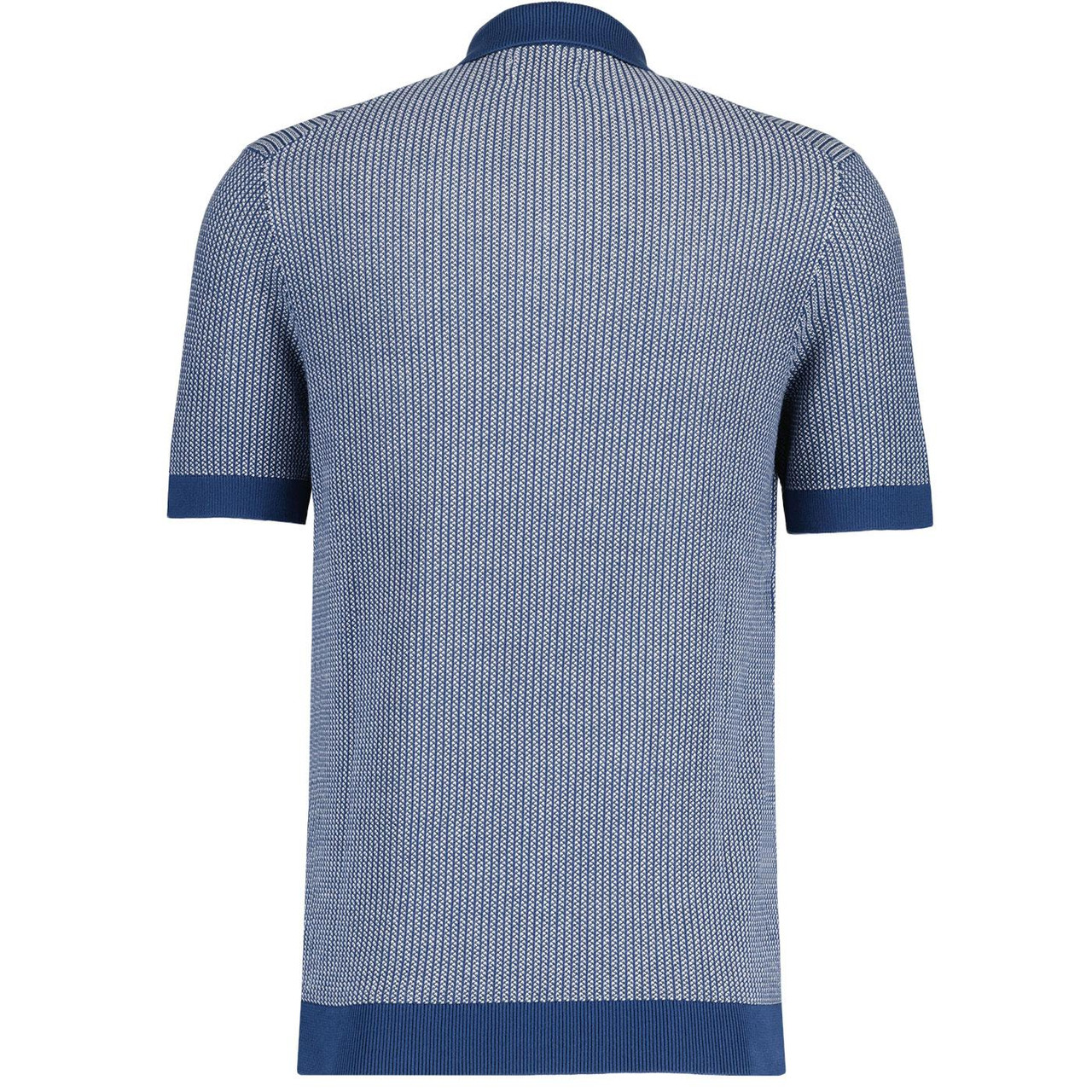 Sandford Farah Retro 90s Jacquard Knit Polo Top CM