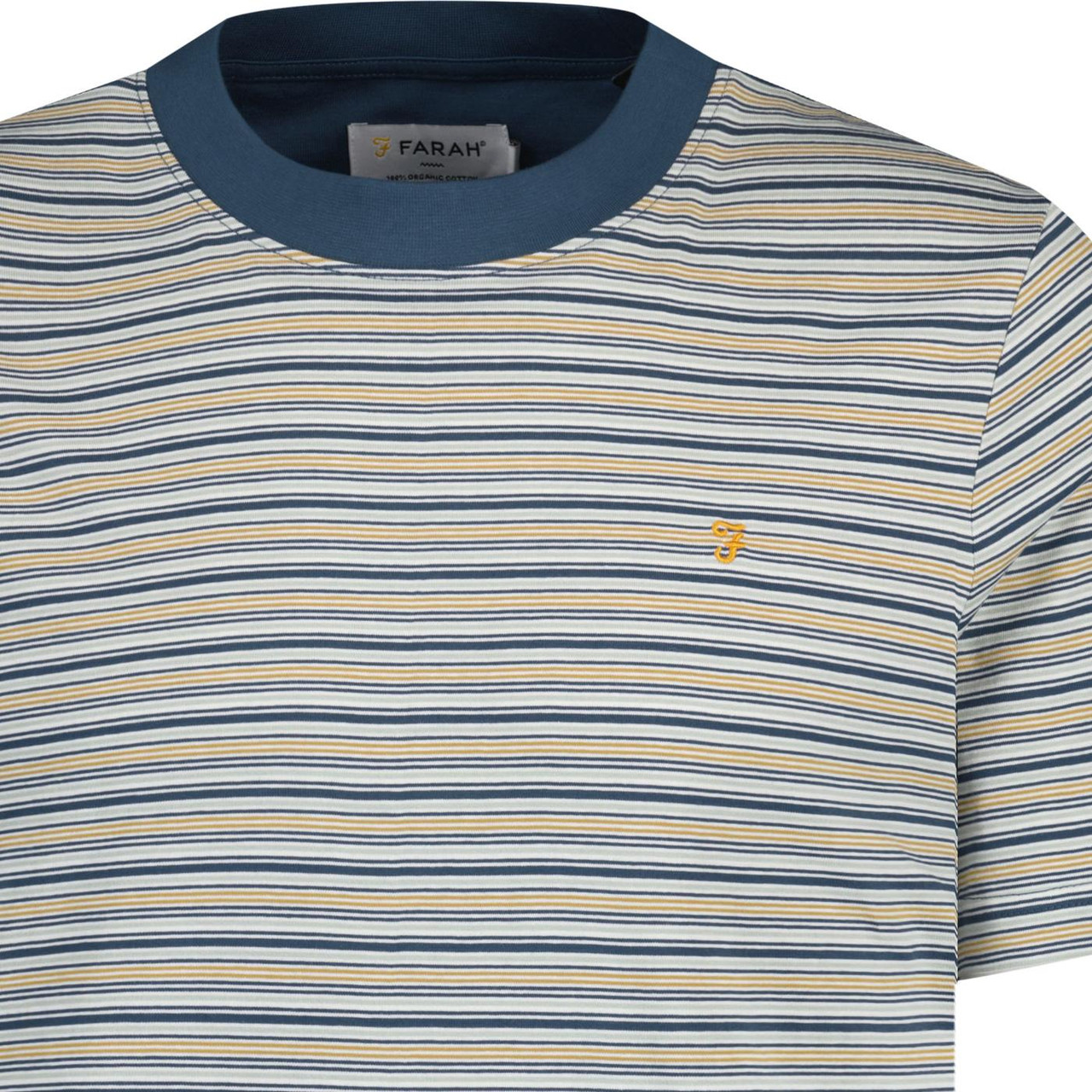 Farah Retro Danny Five Colour Stripe T-shirt (CM)