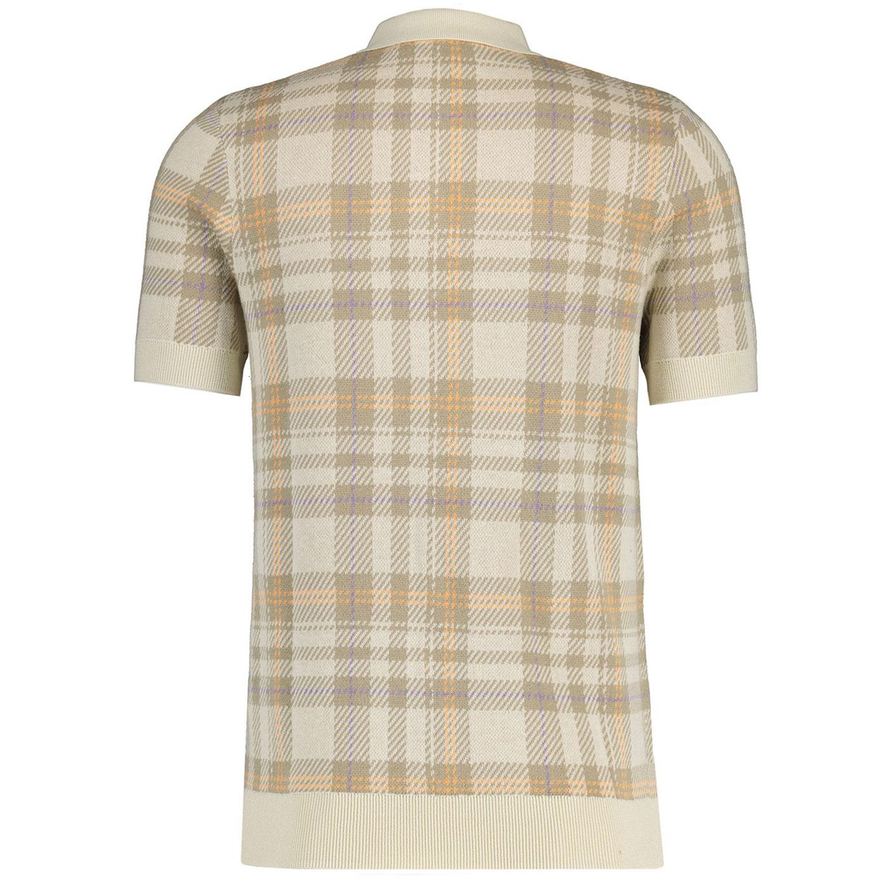 Lyle & Scott Spring Tartan Knitted Polo Shirt (L)