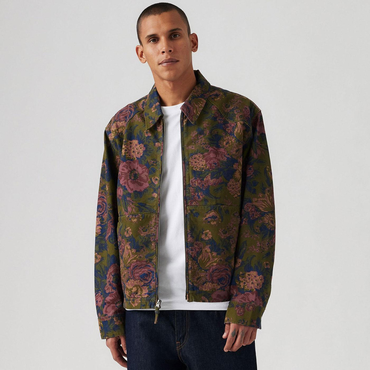 Levi's® Polk Cooper Floral Zip Through Jacket (DO)