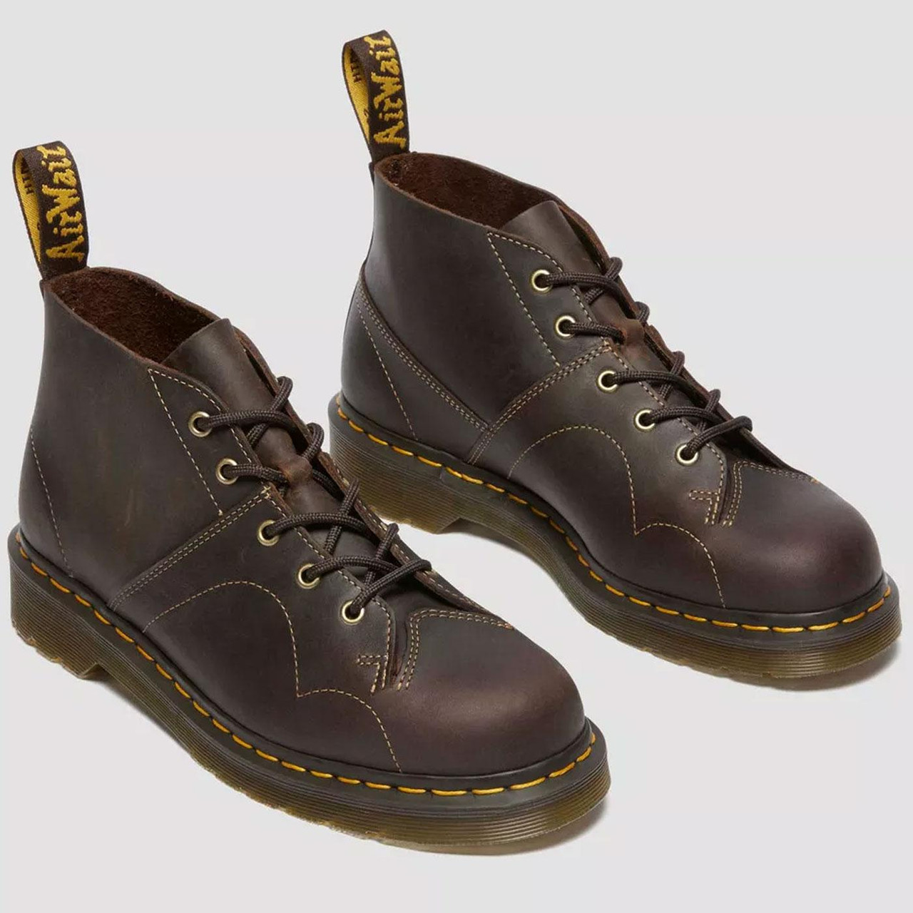 Dr Martens 70s Monkey Boots Church Dr Martens Dark Brown Leather