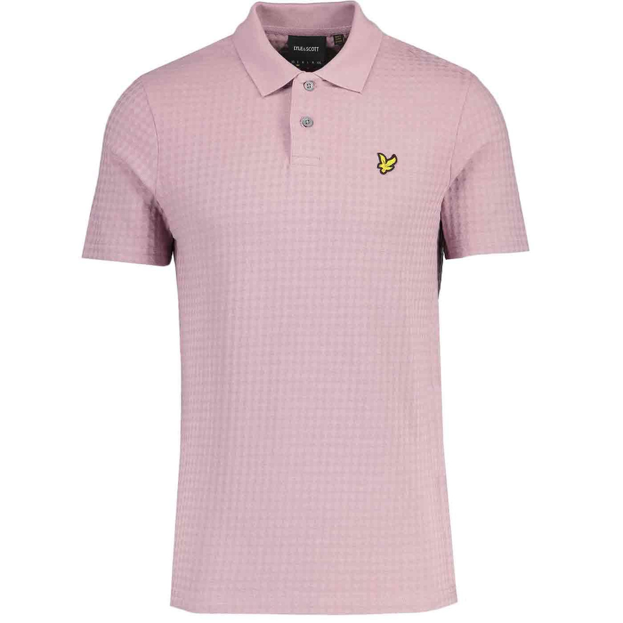 Lyle Scott Textured Micro Argyle Polo Shirt (MT)