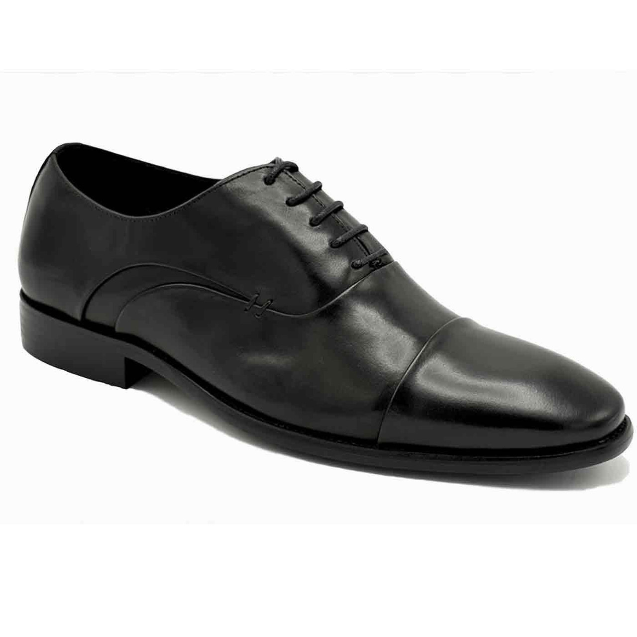 Paolo Vandini Leather Dress Shoe Paolo Vandini Poole Brown Leather Oxford Shoes | Fields  main image 3