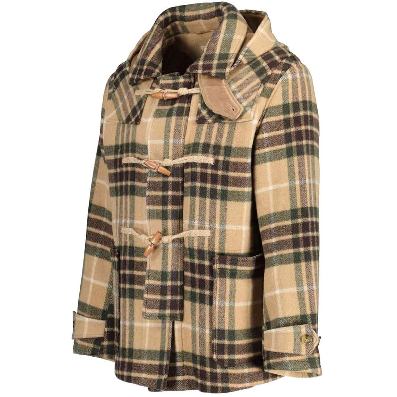 Baracuta Double Wool Tartan Short Duffle Coat B