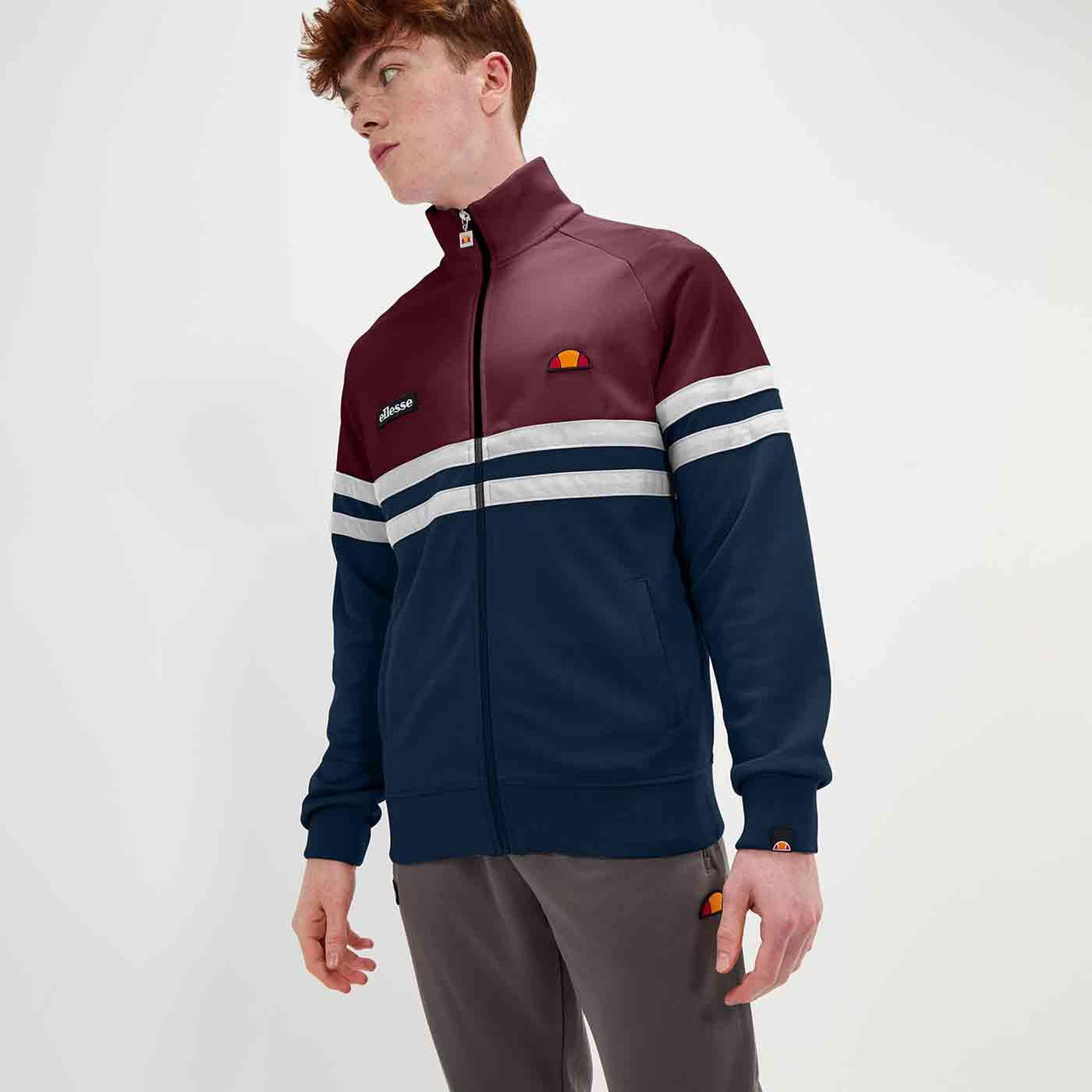 Ellesse Rimini ネイビー フルジップジャージ Men's Rimini Track Top Navy/Blue | ellesse UK