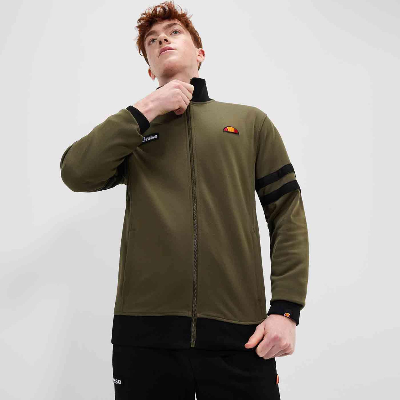Roma ELLESSE Retro Sleeve Stripe Track Jacket K