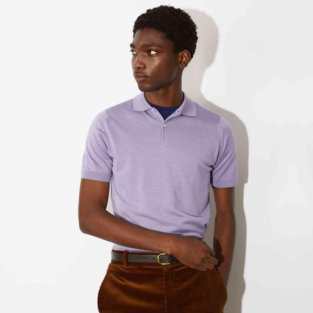 Payton JOHN SMEDLEY Retro Merino Wool Mod Polo CV
