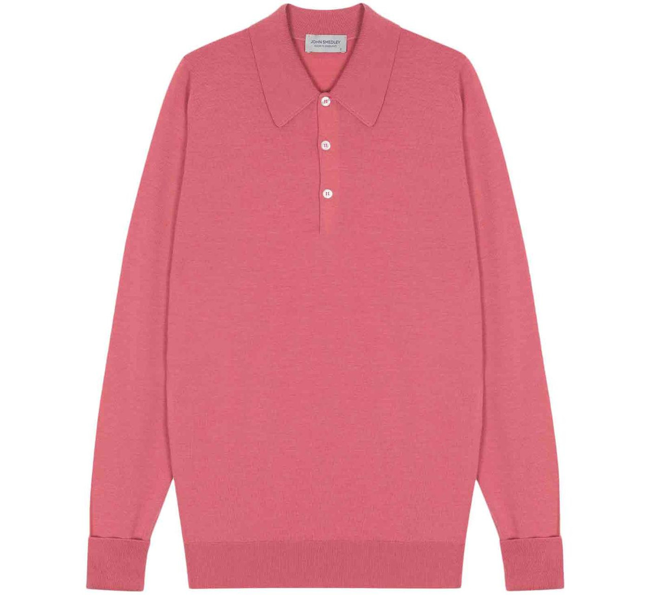 Dorset John Smedley Classic Mod Polo Ash Rose