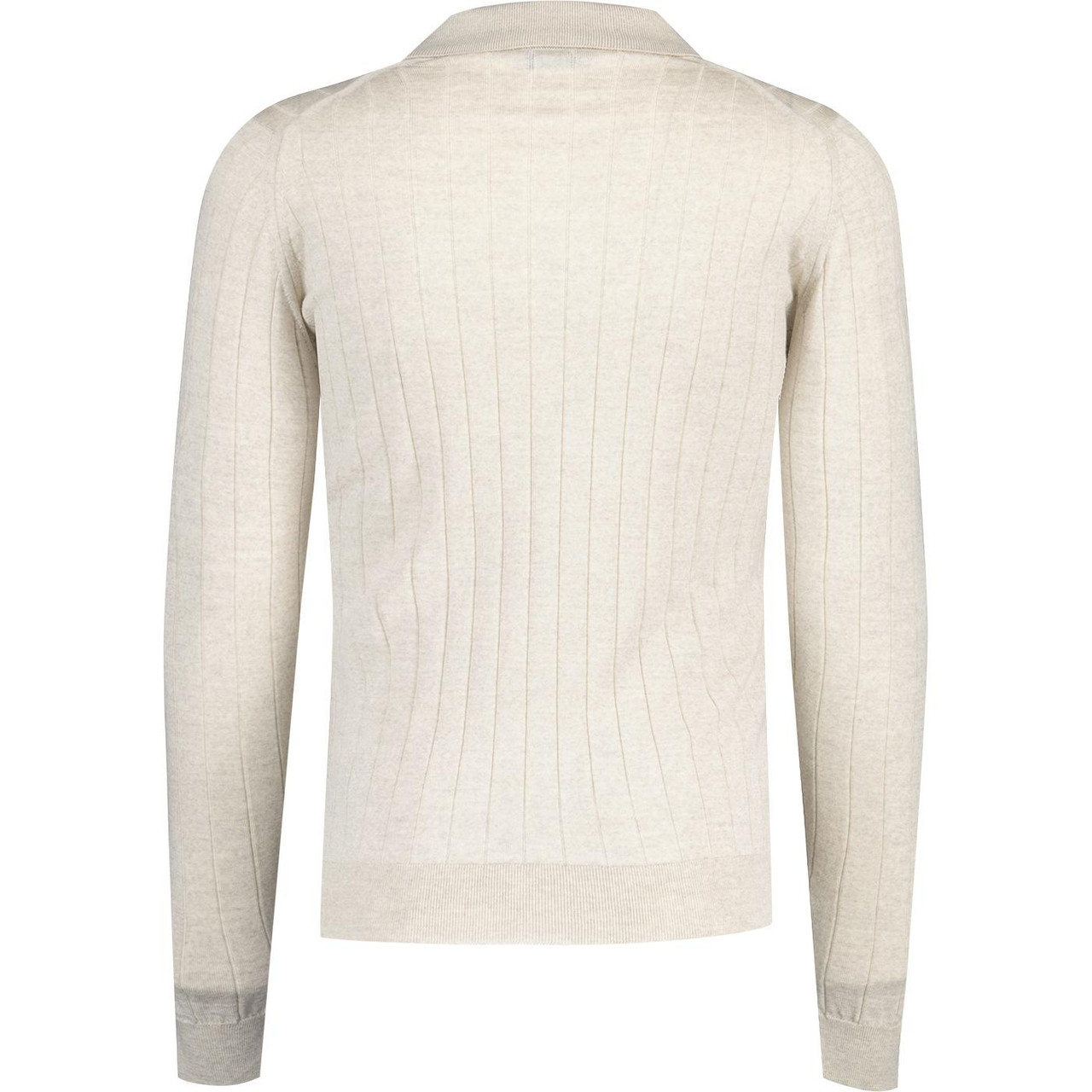 Ade John Smedley Ribbed Merino Wool Polo Shirt G