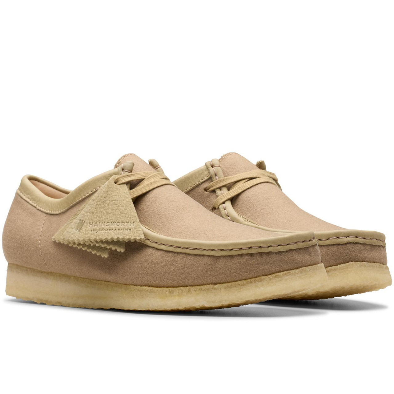 Wallabee Clarks Originals Wool Moccasin Shoes (C)