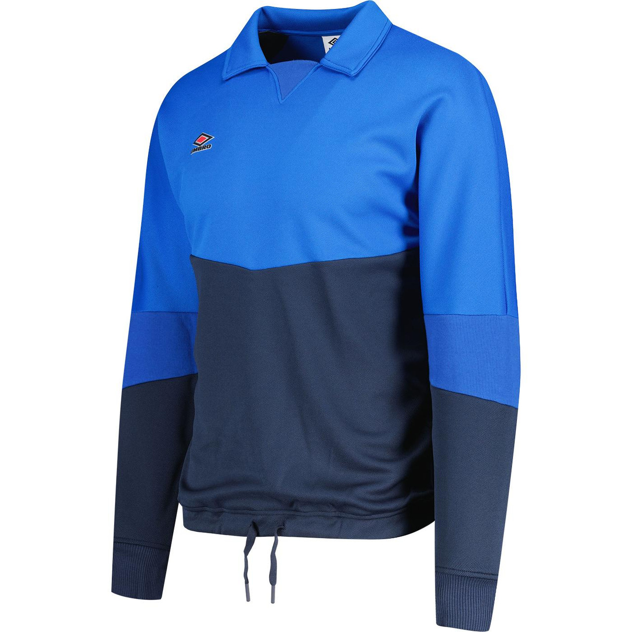 Umbro 90s Cut Sew Panelled Pique Drill Top VB/DN