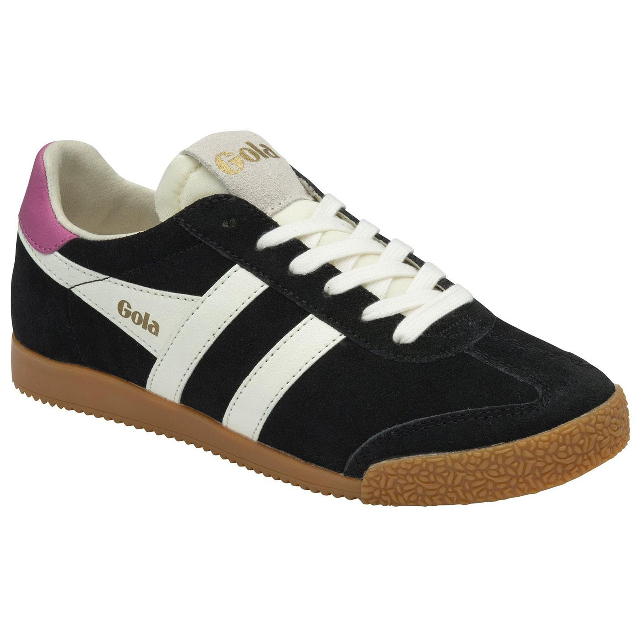 Elan Gola Classics Women's Suede Trainers B/W/F