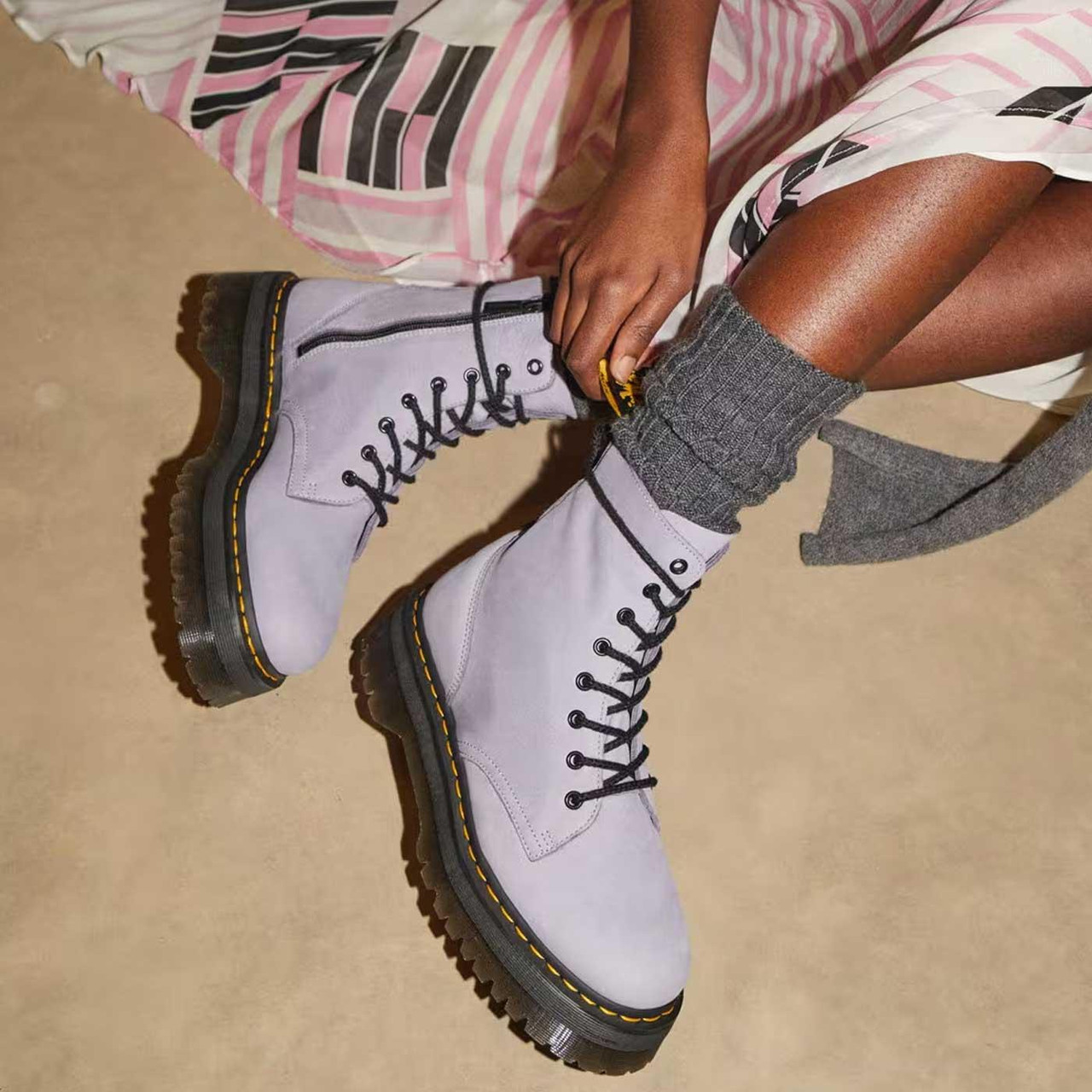 Leather Dr Martens Quad Retro Jadon Pink Jadon III Dr Martens