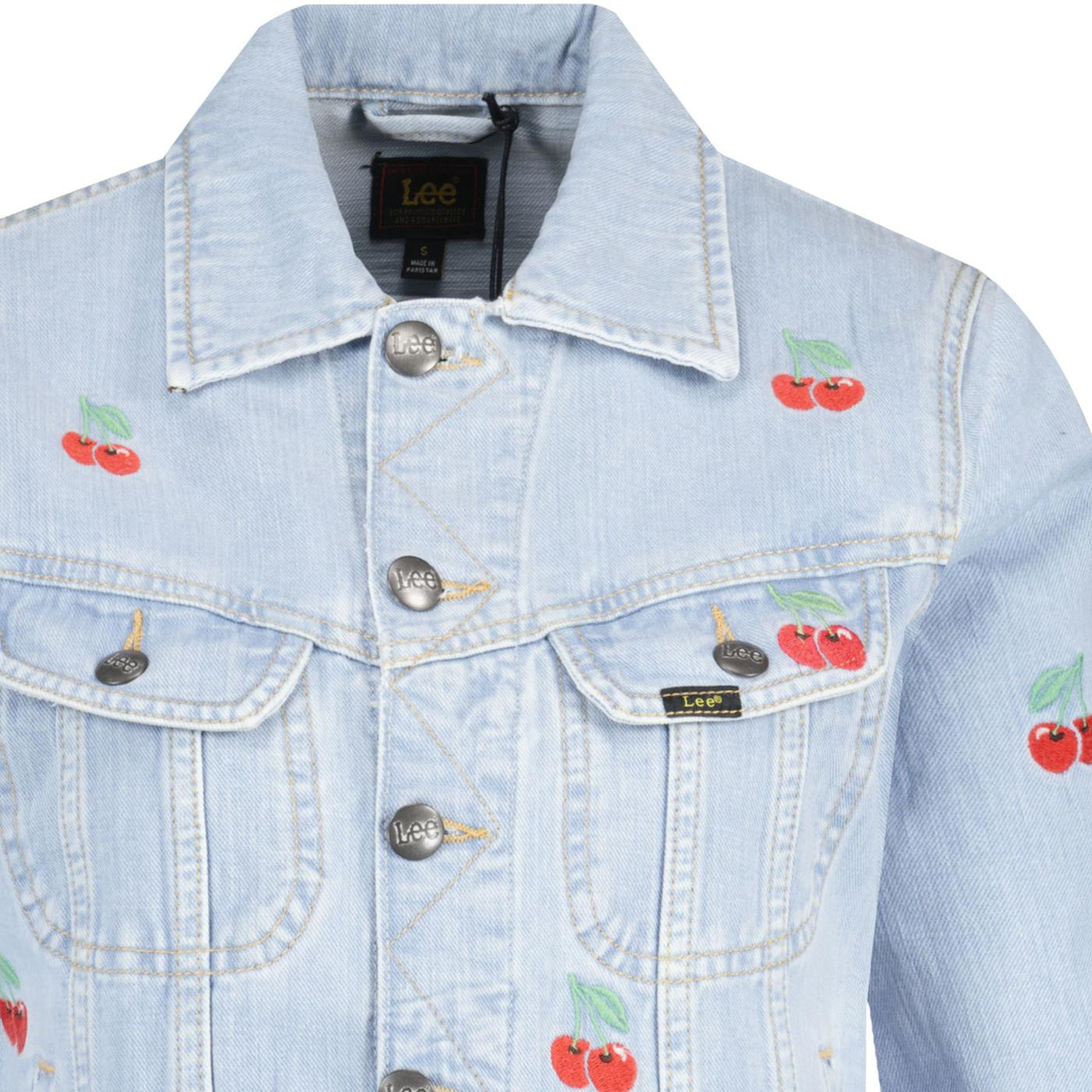 Rider Lee Women's Retro Cherry Denim Jacket SH