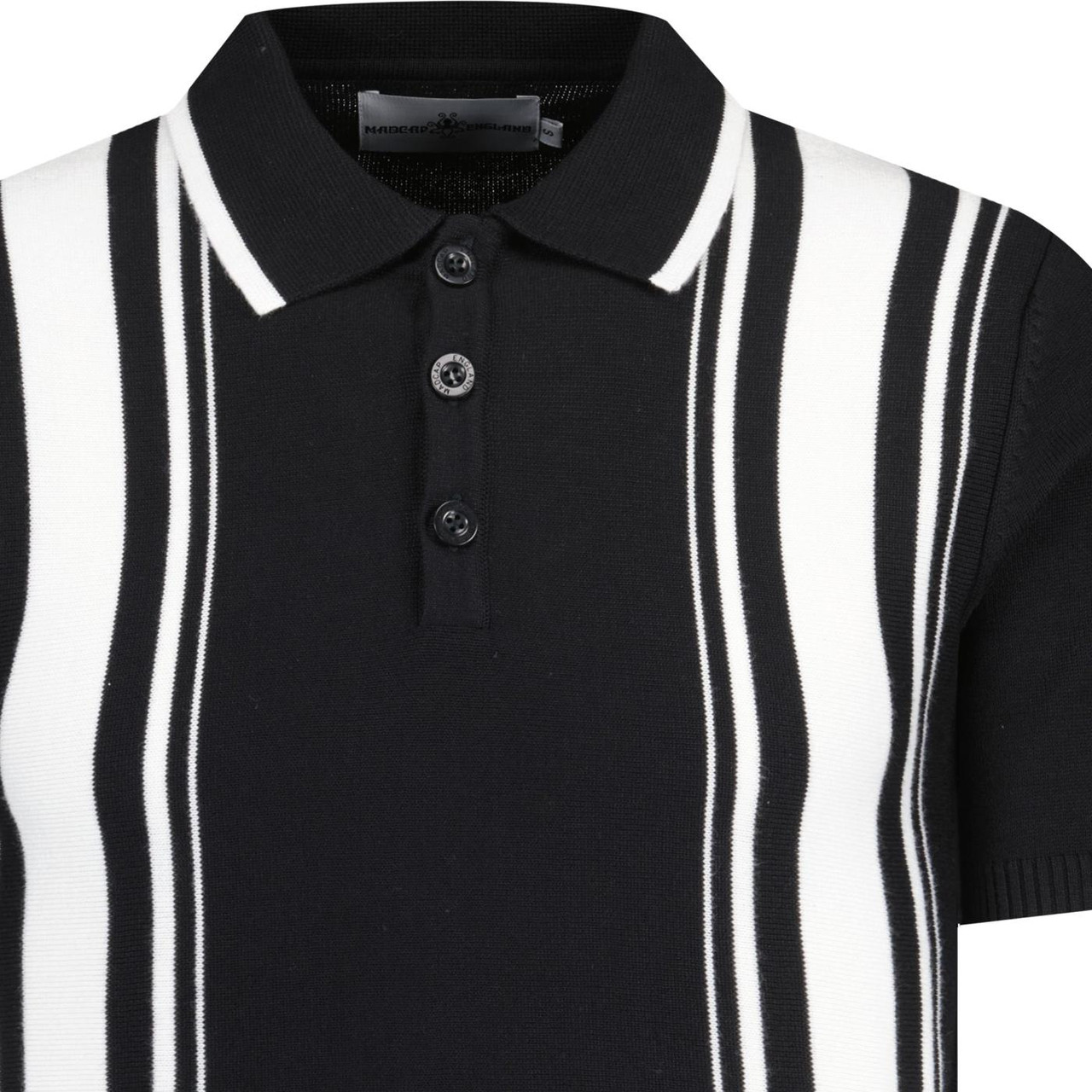 Aftermath MADCAP ENGLAND 60s Mod Stripe Knit Polo
