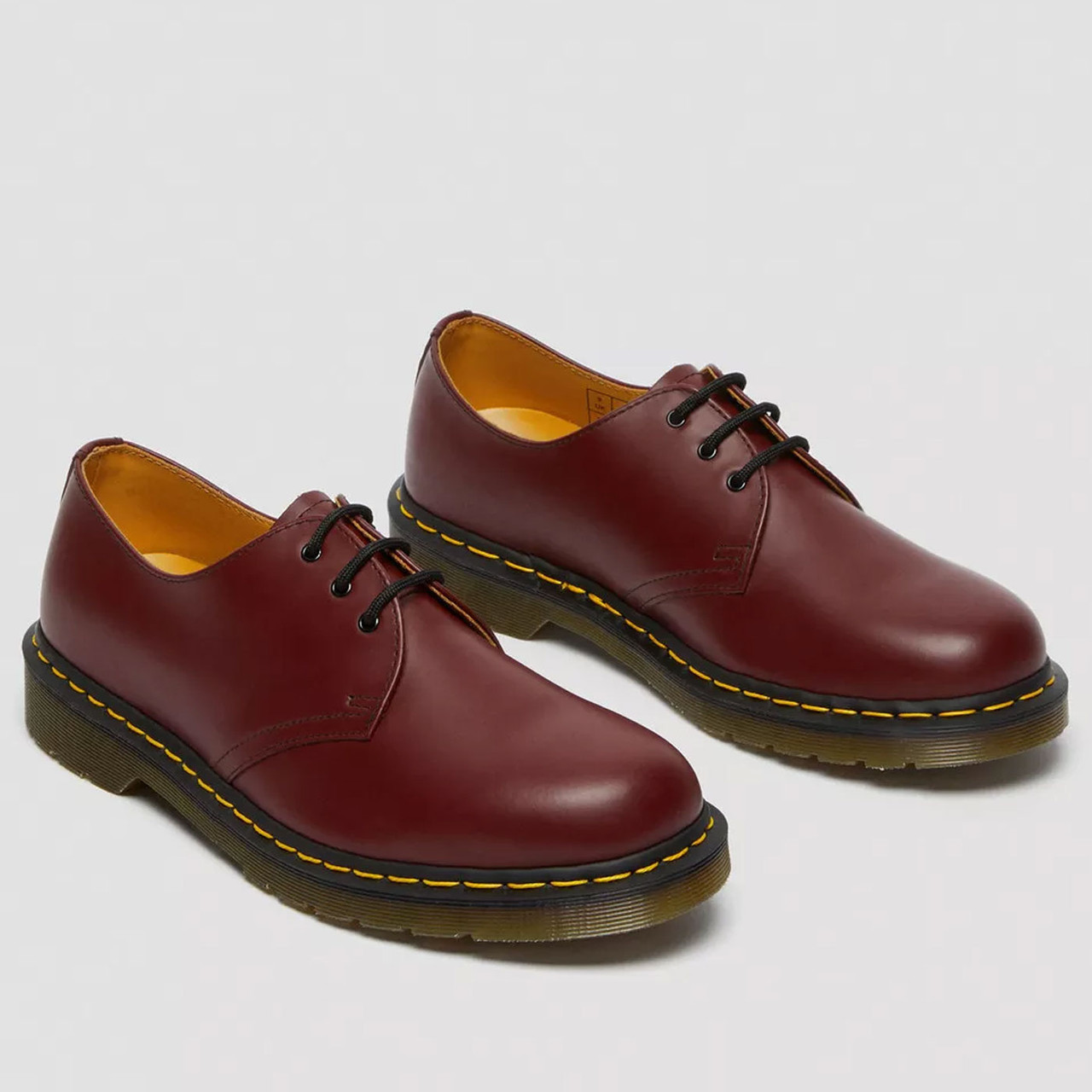 Dr Martens 1461 Men's Retro Mod 3 Eyelet Shoes in Cherry Red