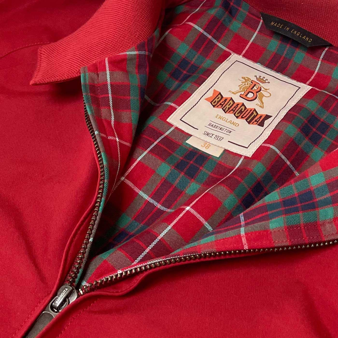 Baracuta G9 Original Made in England Harrington in Chilli Pepper - Main Image