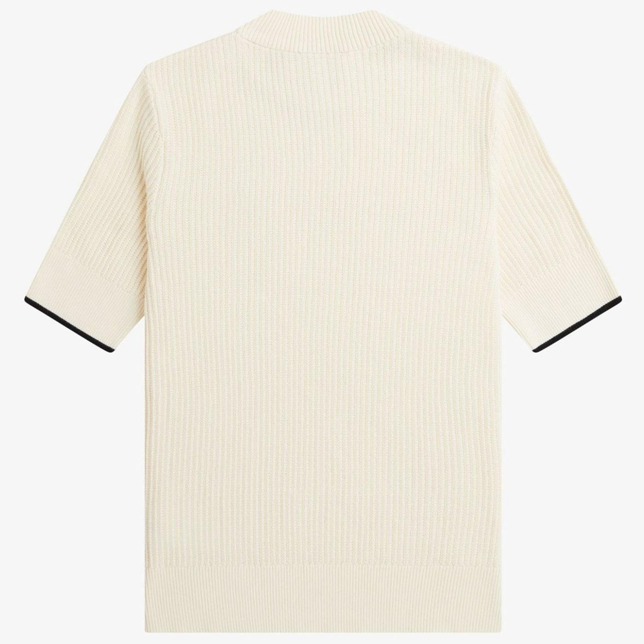 Fred Perry Combed Cotton 60s Mesh Knit T-shirt in Silky Peach