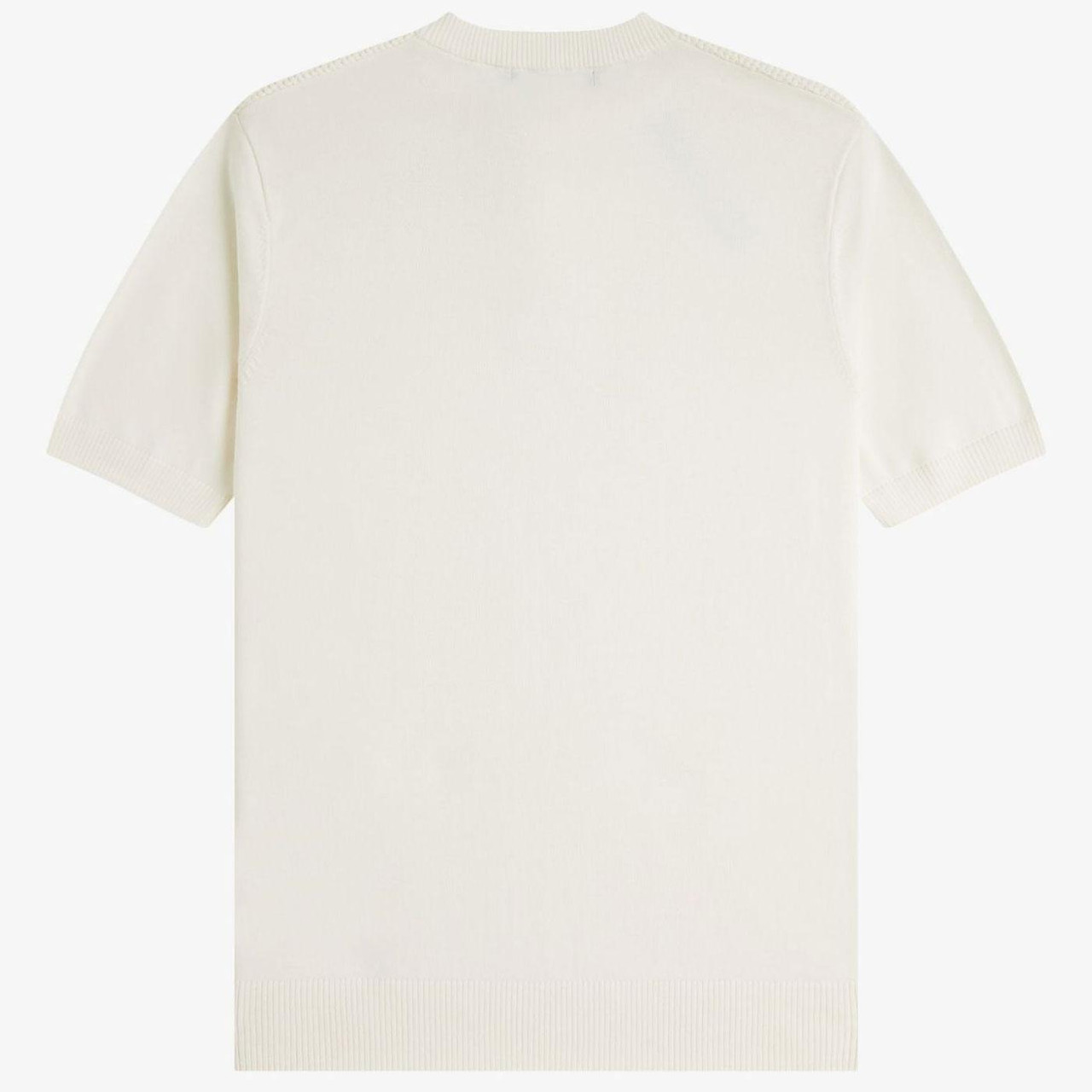 FRED PERRY☆ Waffle Stitch Henley Neck T-Shirt LIGHT ECRU Fred Perry Retro Waffle Stitch Ecru Henley Shirt