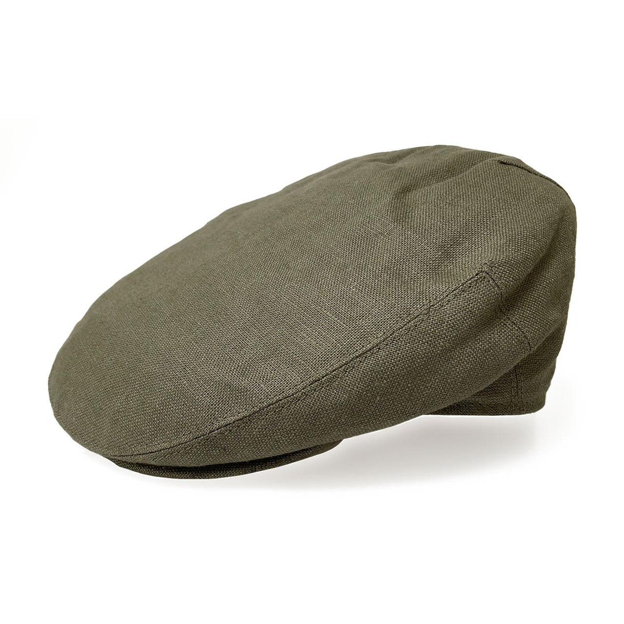 Failsworth Irish Linen Khaki Summer Flat Cap