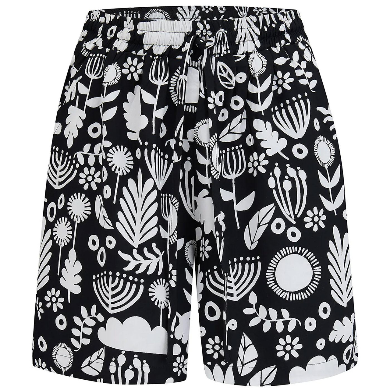 Patty Sugarhill Monochrome Folk Floral Shorts Patty Sugarhill Monochrome Folk Floral Shorts