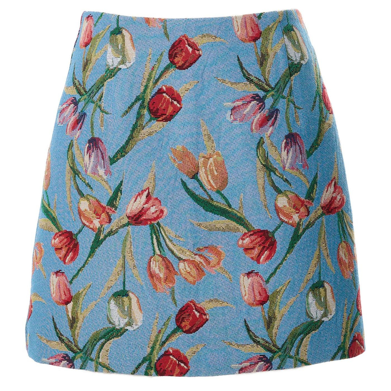 Aubin Louche Tulip Jacquard Retro 60s Mini Skirt B