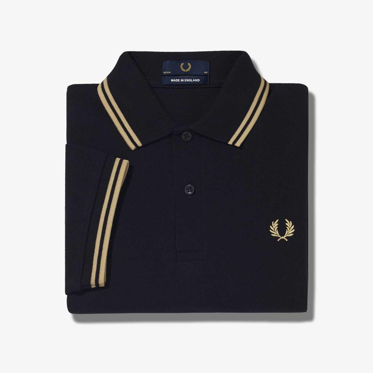 FRED PERRY M2 POLO ENGLAND ブラック M2 - Black / Champagne | Made In England | Men's Jackets