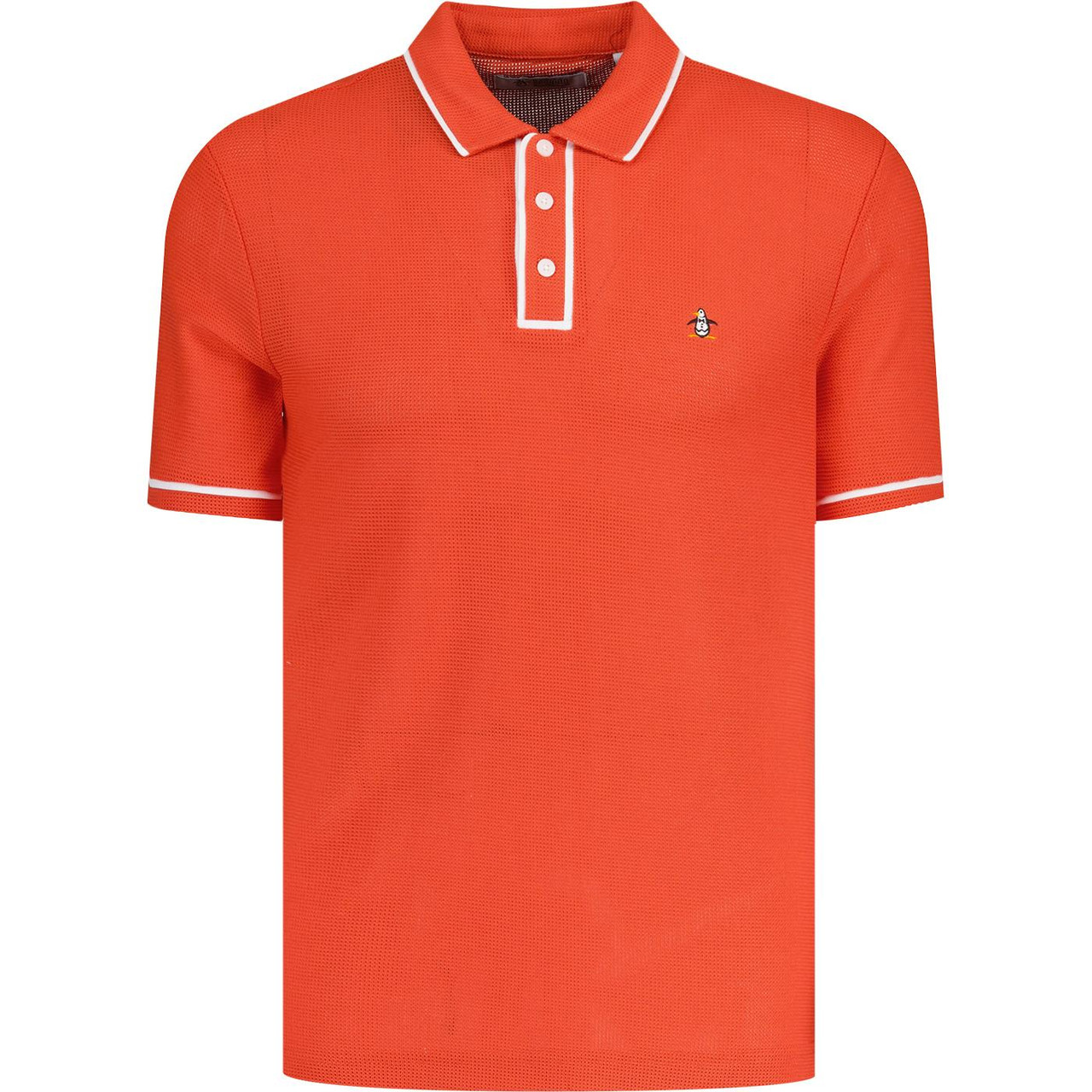 トップス bonny online polo swag archive penguin-mesh-texture-polo-clay