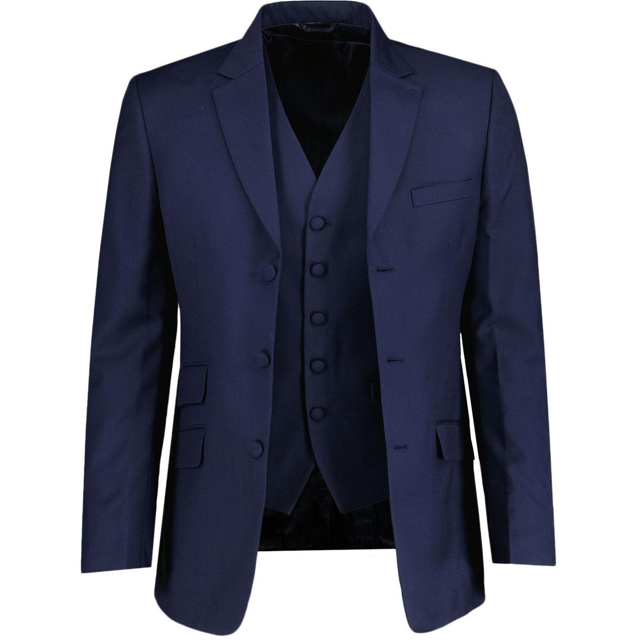 Madcap England 60s Mod 3 Button Suit Blazer (Navy)